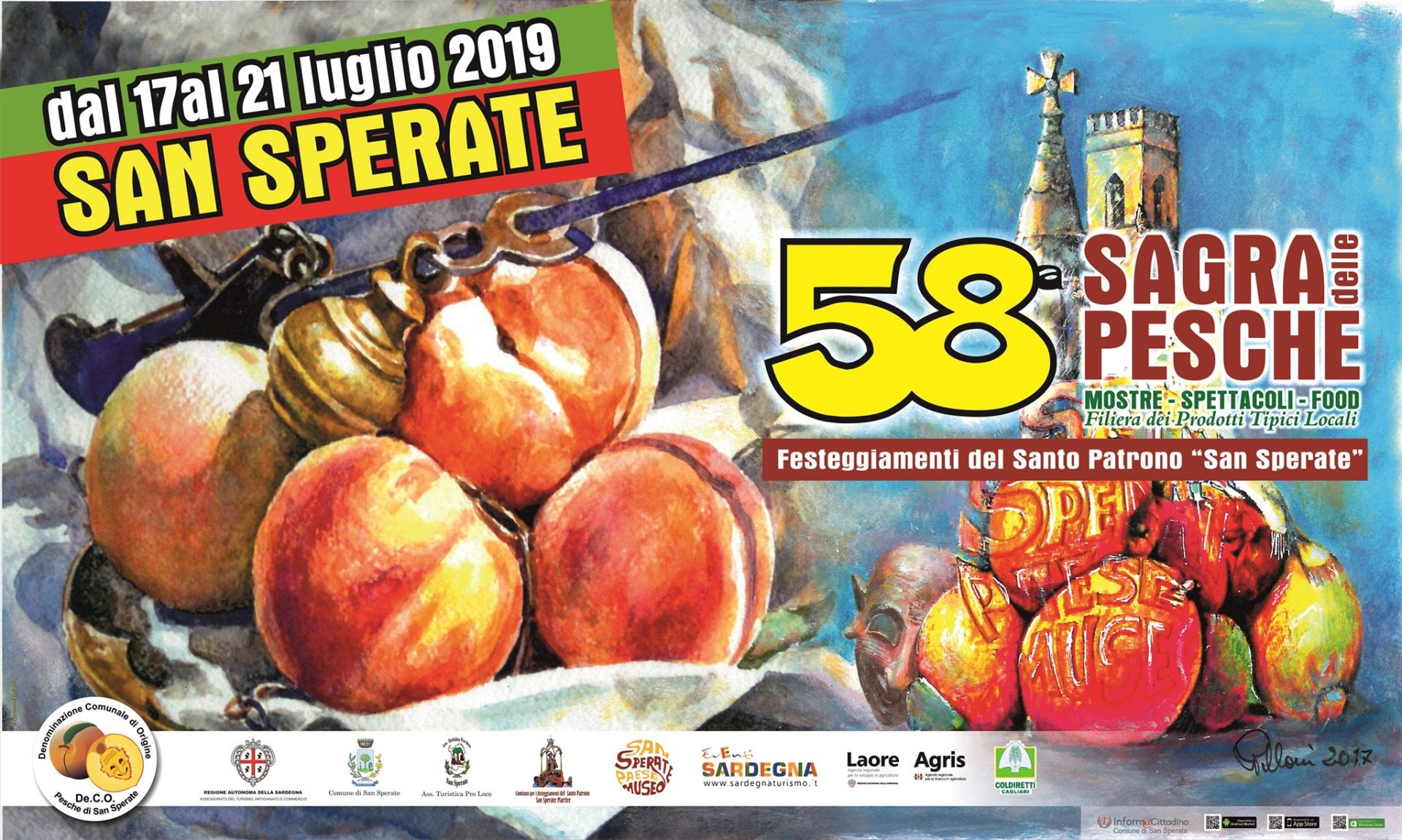 Locandina Sagra delle Pesche 2018